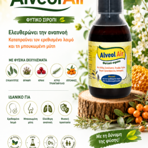 ZARKOLIA Alveolair Sir 200 ml με με Ευκάλυπτο, Θυμάρι, Αλθέα, Κράνι Ιπποφαές