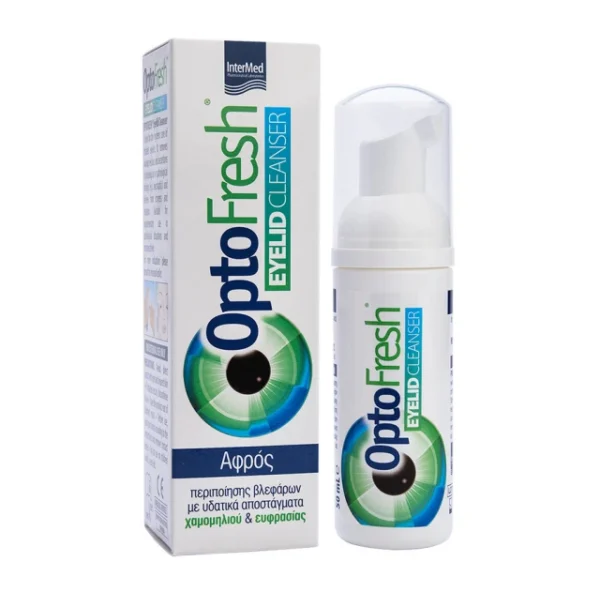 Intermed Optofresh Eyelid Cleanser Αφρός Περιποίησης & Καθαρισμού Βλεφάρων 50ml