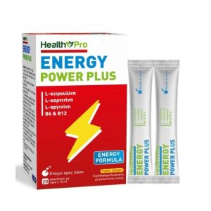 Health Pro Energy Power Plus 20x15ml Συμπλήρωμα Διατροφής για Μείωση της Κόπωσης & Καλύτερη Αθλητική Απόδοση